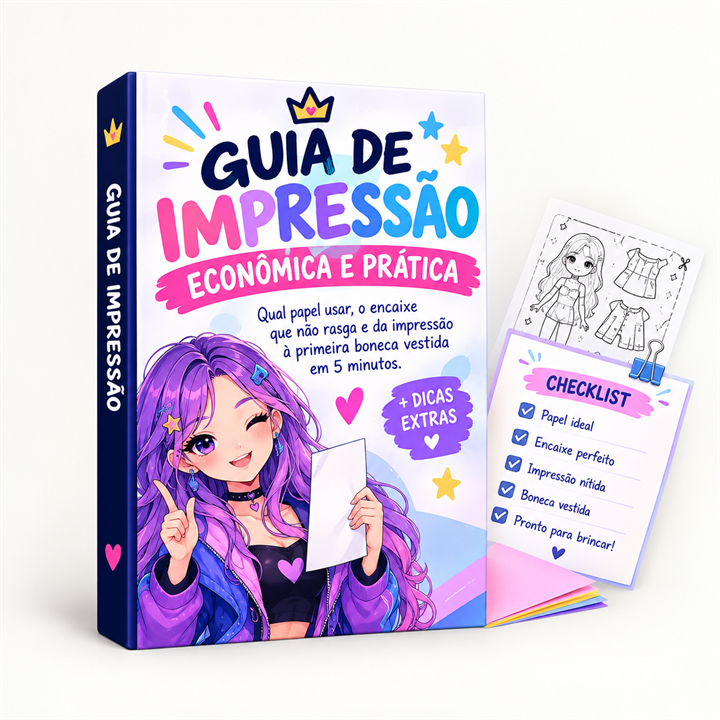 Bônus Guia de Impressão Econômica com dicas de papel e tinta