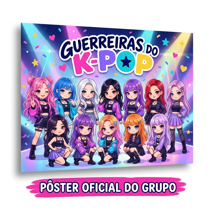 Bônus Pôster do Grupo em A4 para colorir e pendurar